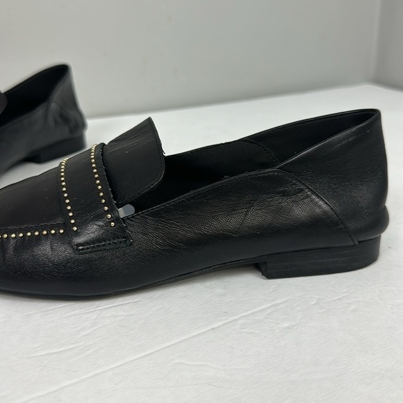Zara Black Soft Leather Studded Loafer Sz 7.5 - Picture 11 of 15